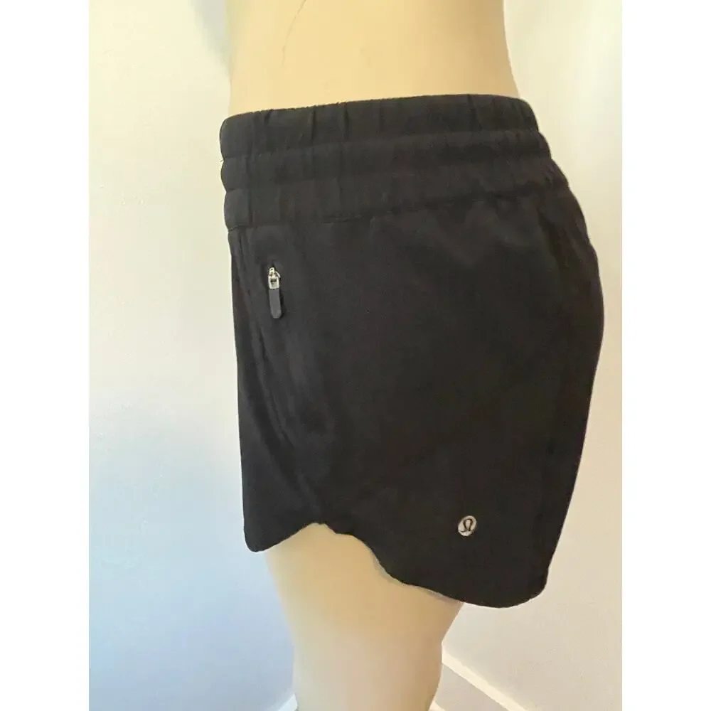 Lululemon Tracker Shorts V 4" Black Size 8 - Picture 4 of 7